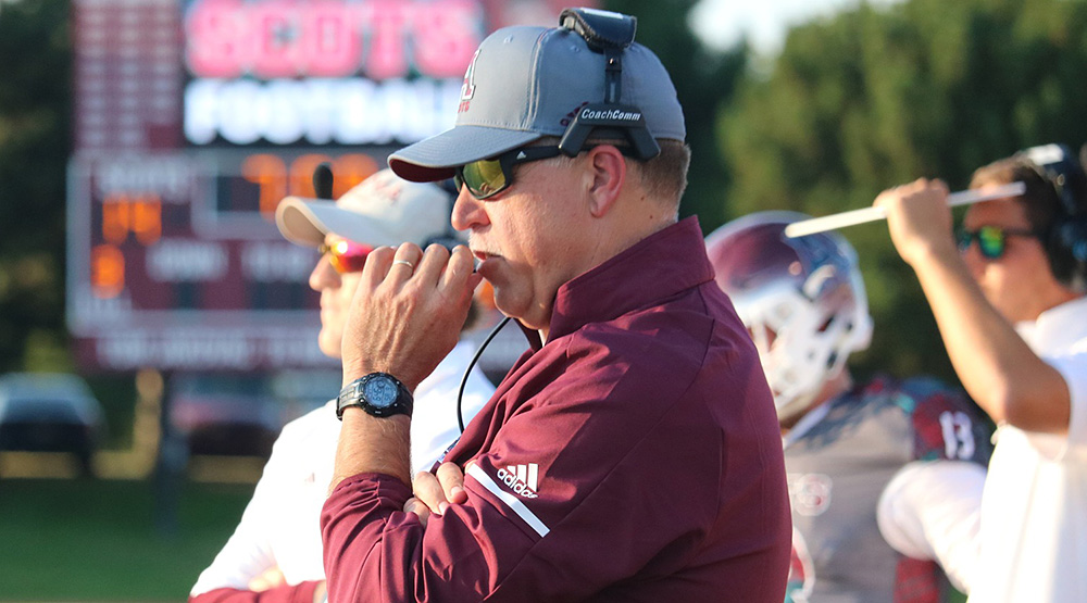 Greg Pscodna looking pensive on the sideline