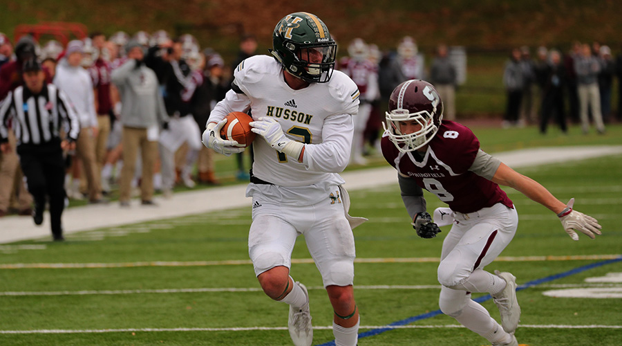 Kyle Gaudet runs to the end zone
